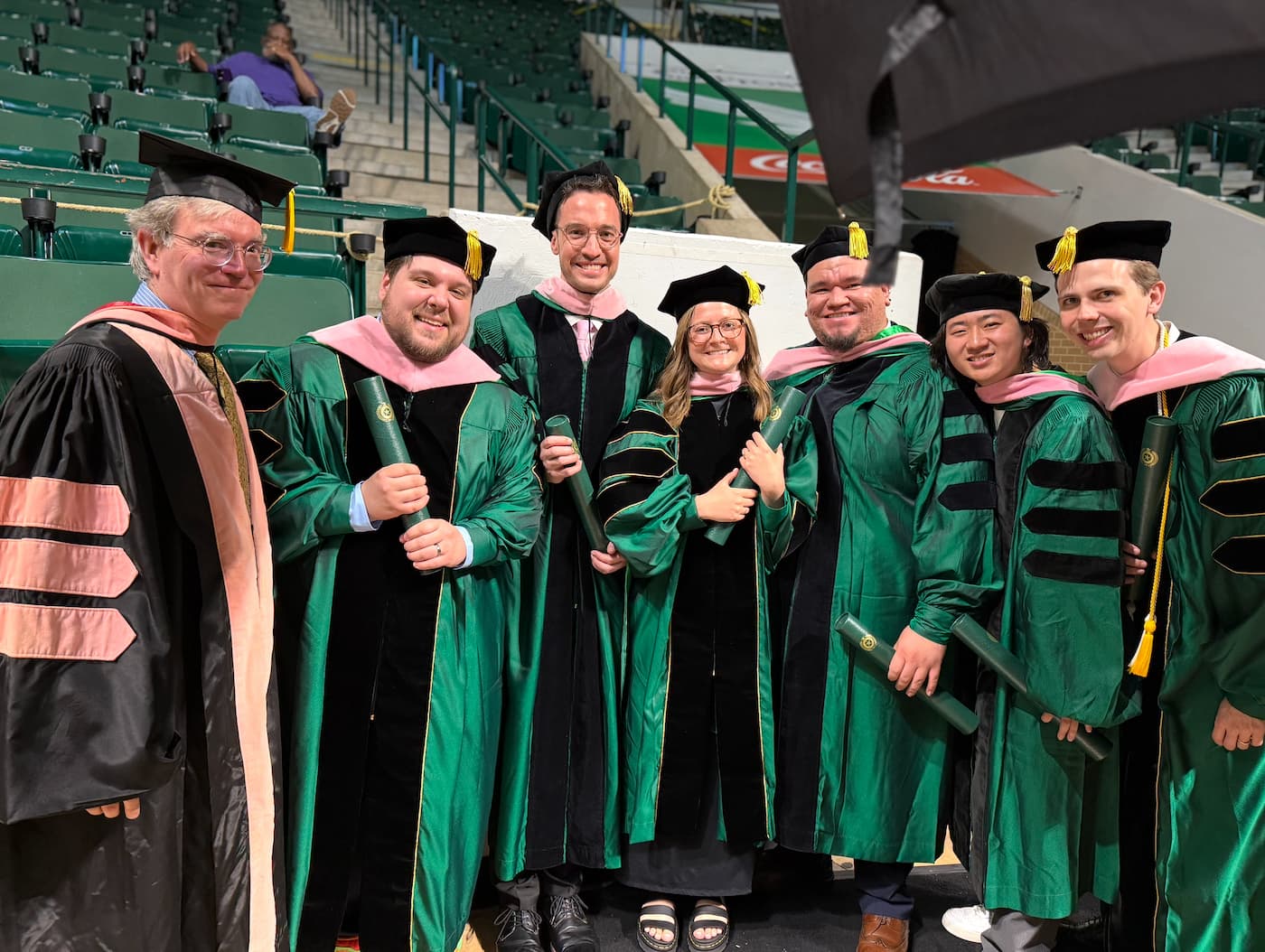 DMA Students pose with Eric Nestler after graduation