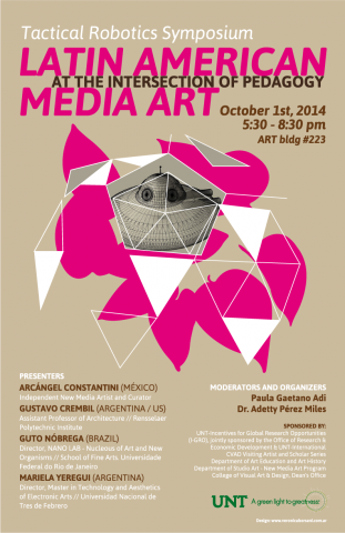 Latin American Media Art Event Poster