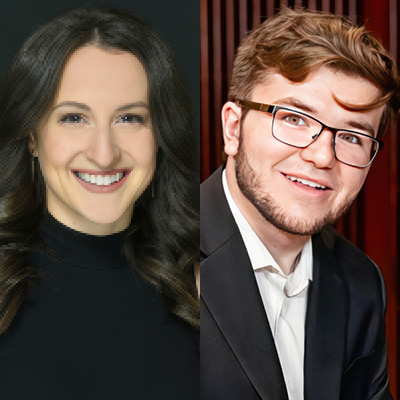 UNT DMA vocal jazz student, Liz Townsend and alumnus, Tomás Jonsson